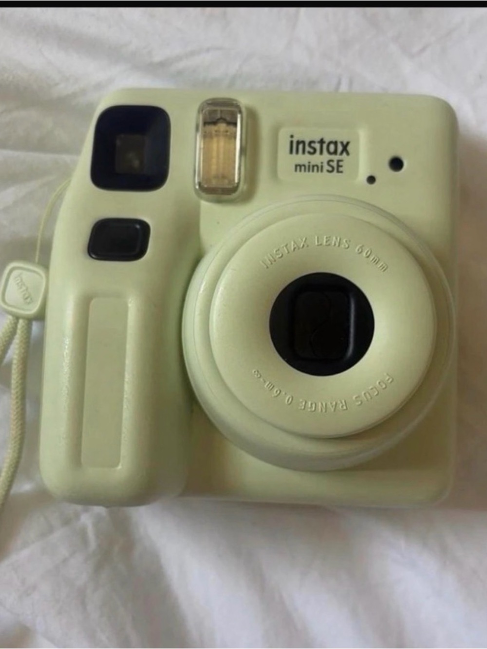 Fujifilm instax mini SE Instant Camera — Pale Cream